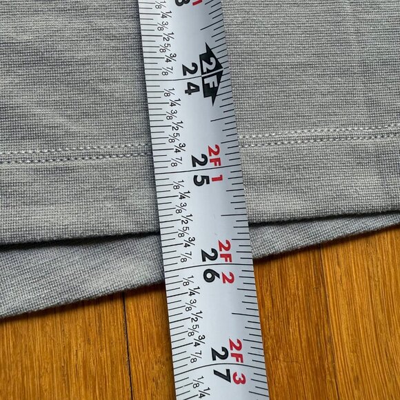 Lululemon Size L Ash Gray Soft Jersey Classic Fit Short Sleeve Polo Shirt Top - Picture 7 of 12